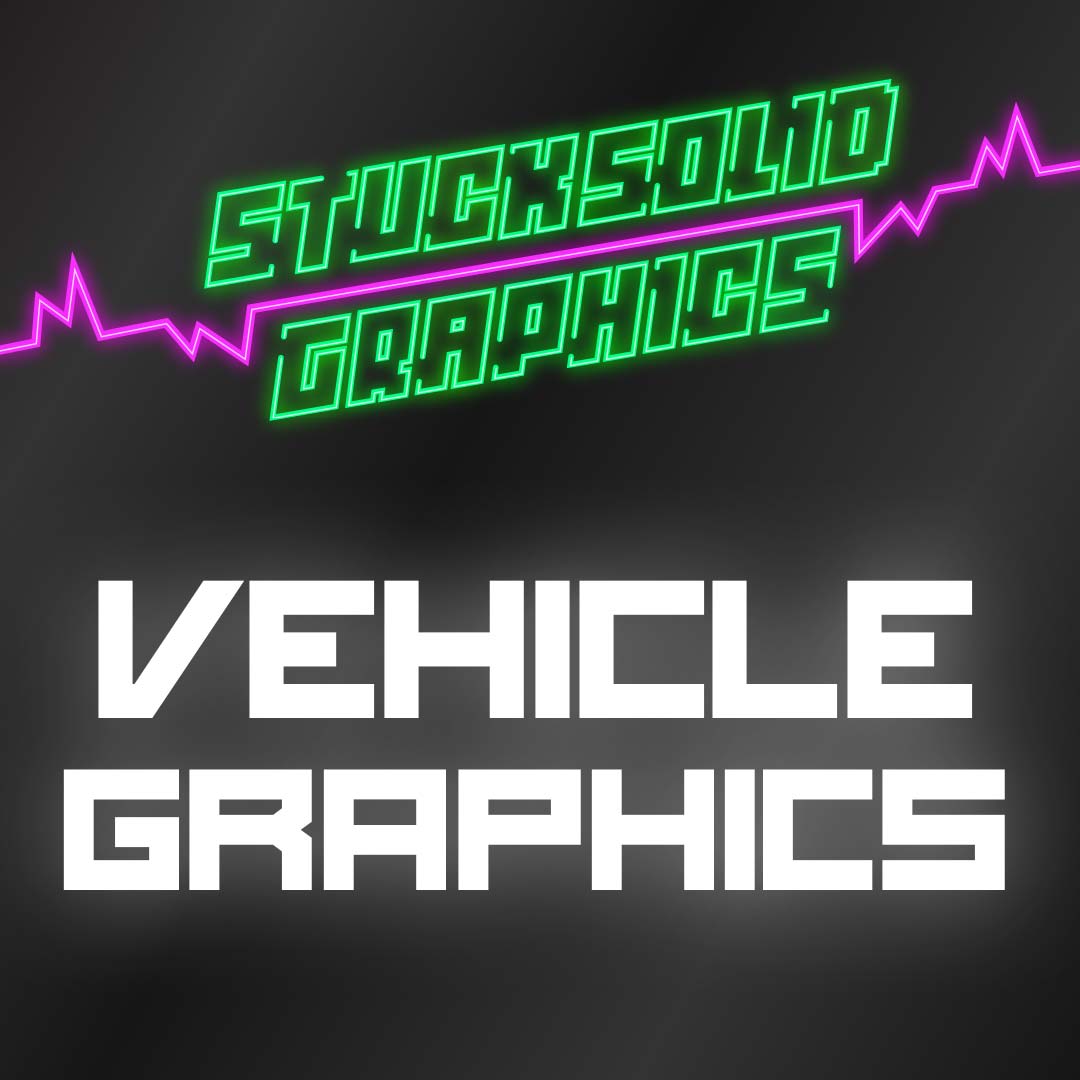 Vehicle graphics, lettering, wraps.